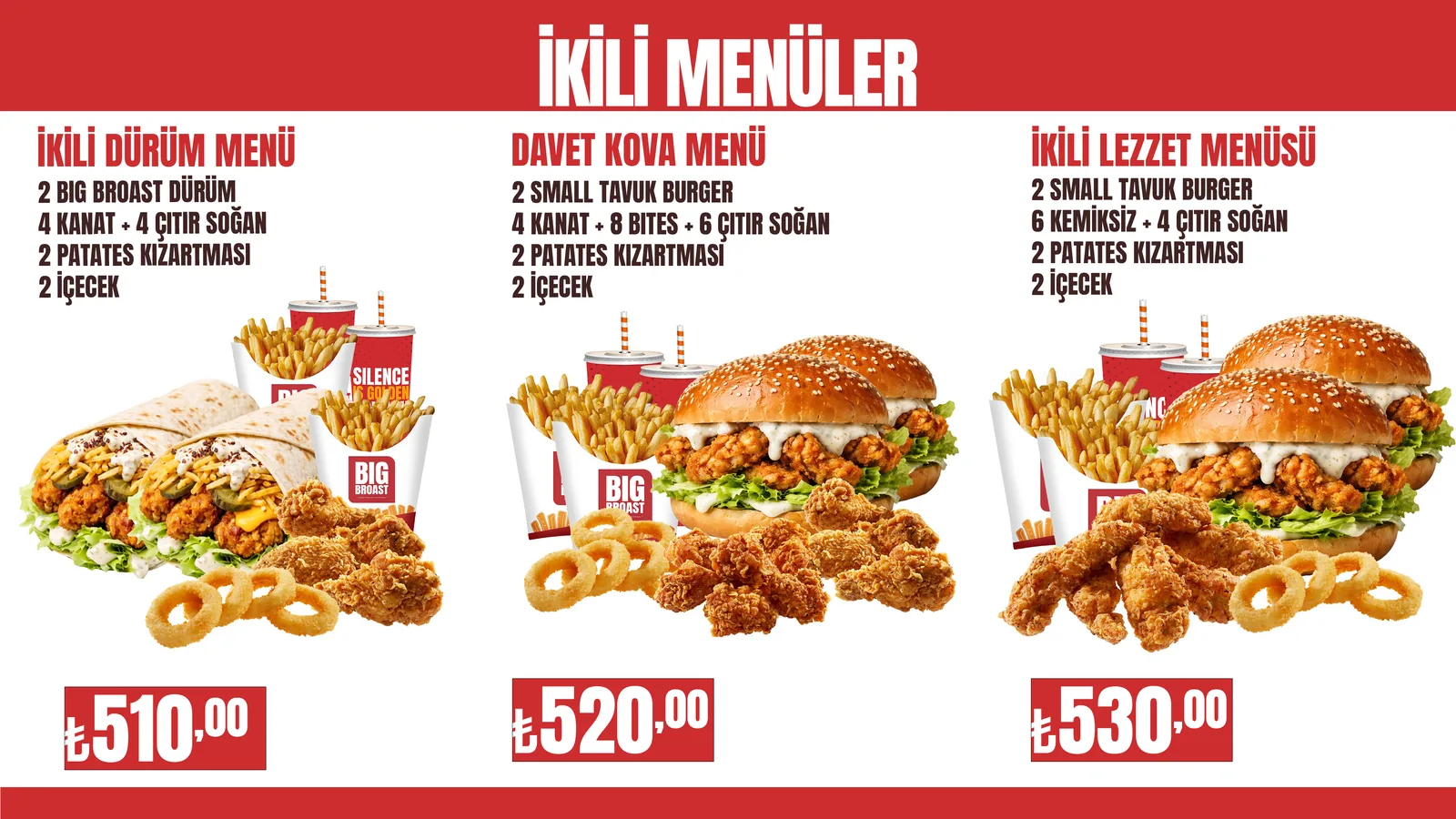 İkili Menüler