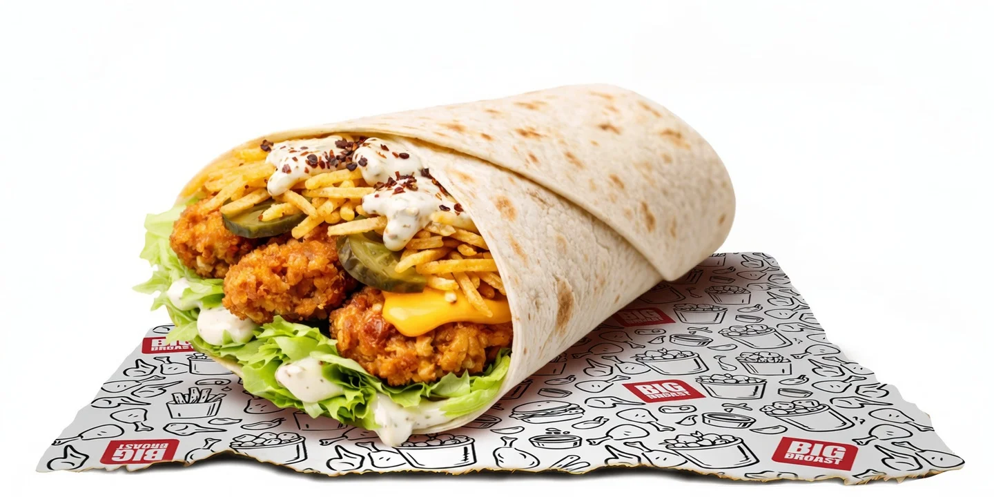 Sarımsaklı Big Broast Dürüm
